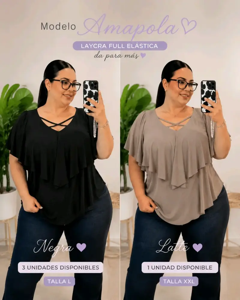 Polera Amapola de Lycra Full Elástica - 2