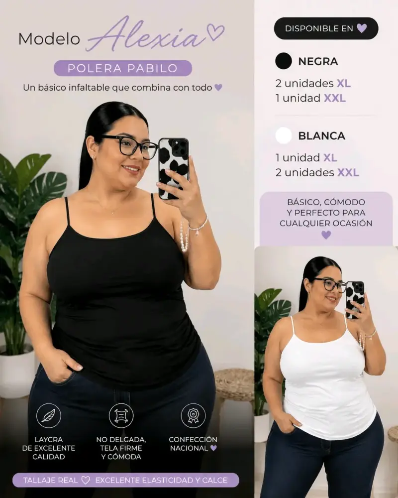 Polera Amapola de Lycra Full Elástica - 3