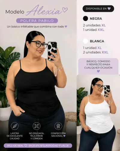 Polera Amapola de Lycra Full Elástica - miniatura 3