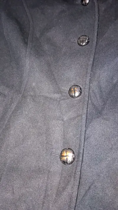 Abrigo negro de mujer Calvin Klein elegante - miniatura 3