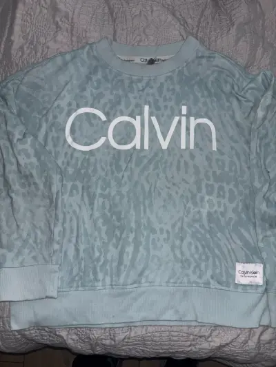 Polerón Calvin Klein azul claro L - miniatura 1