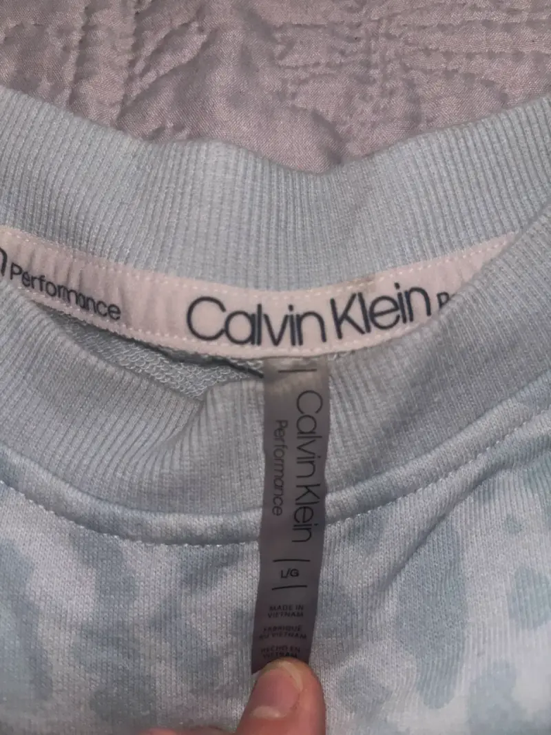 Polerón Calvin Klein azul claro L - 2