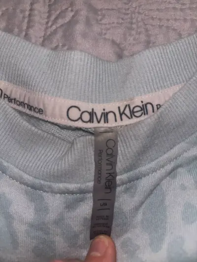 Polerón Calvin Klein azul claro L - miniatura 2