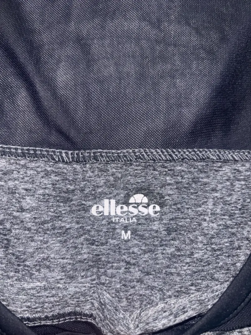 Polera deportiva gris y negra Ellesse M - 2
