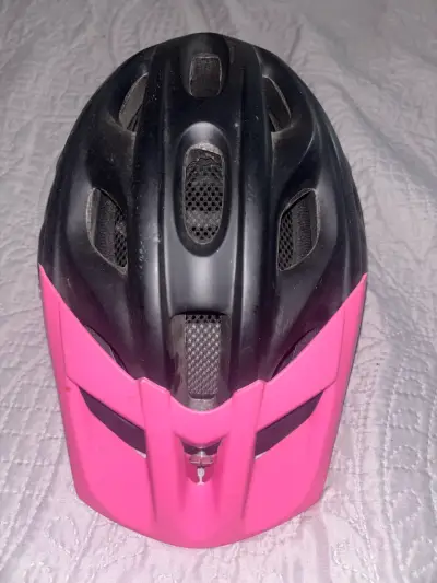 Casco de ciclismo rosa y negro para adultos - miniatura 1