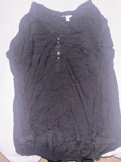 Blusa negra de mujer Esprit con botones L - miniatura 1