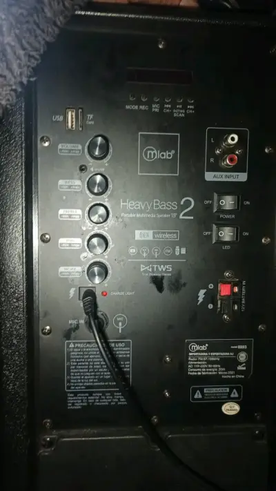 Parlante portátil Mlab Heavy Bass 2 con TWS - miniatura 1