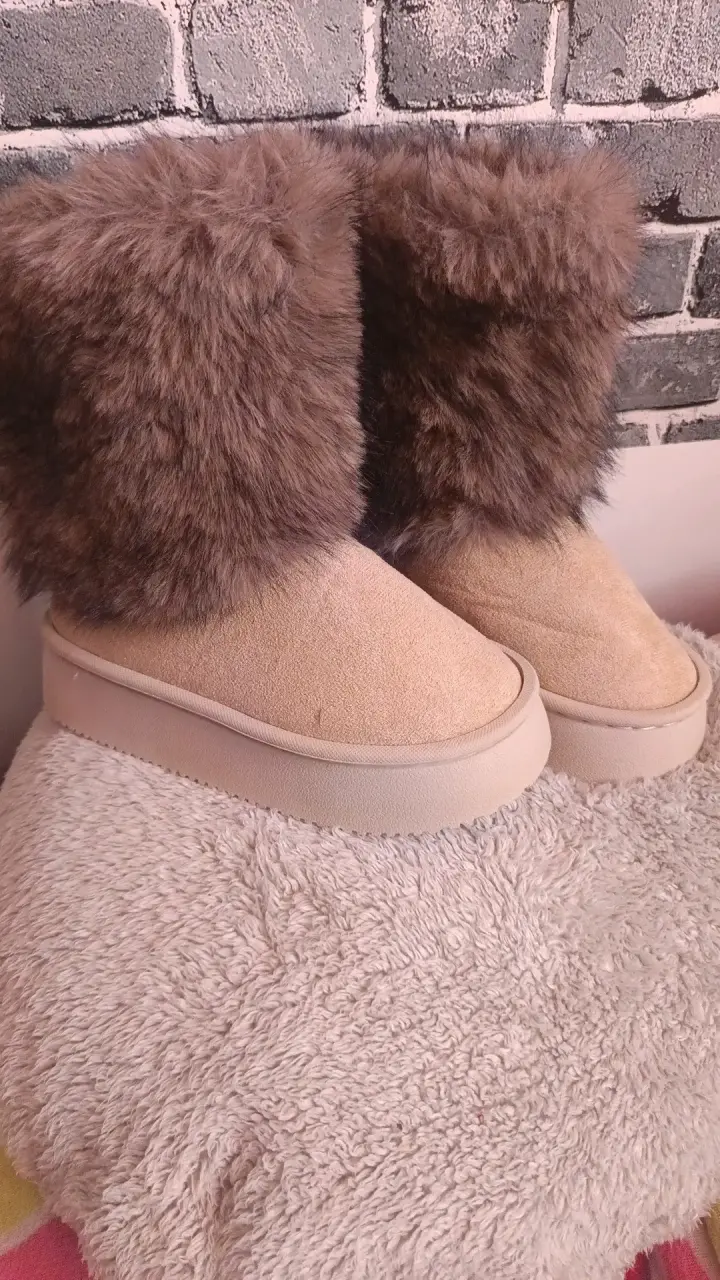 Botas de invierno con forro de piel sintética - 4