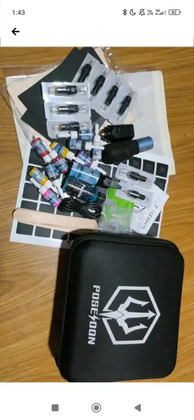 Kit de Tatuaje Completo Poseidon con Tintas y Agujas - miniatura 1