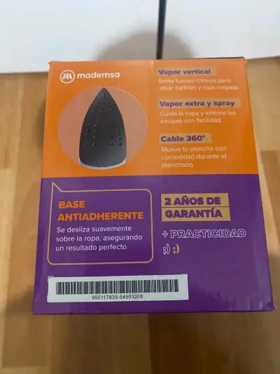 Plancha de ropa Mademsa MIR10 con vapor - miniatura 2