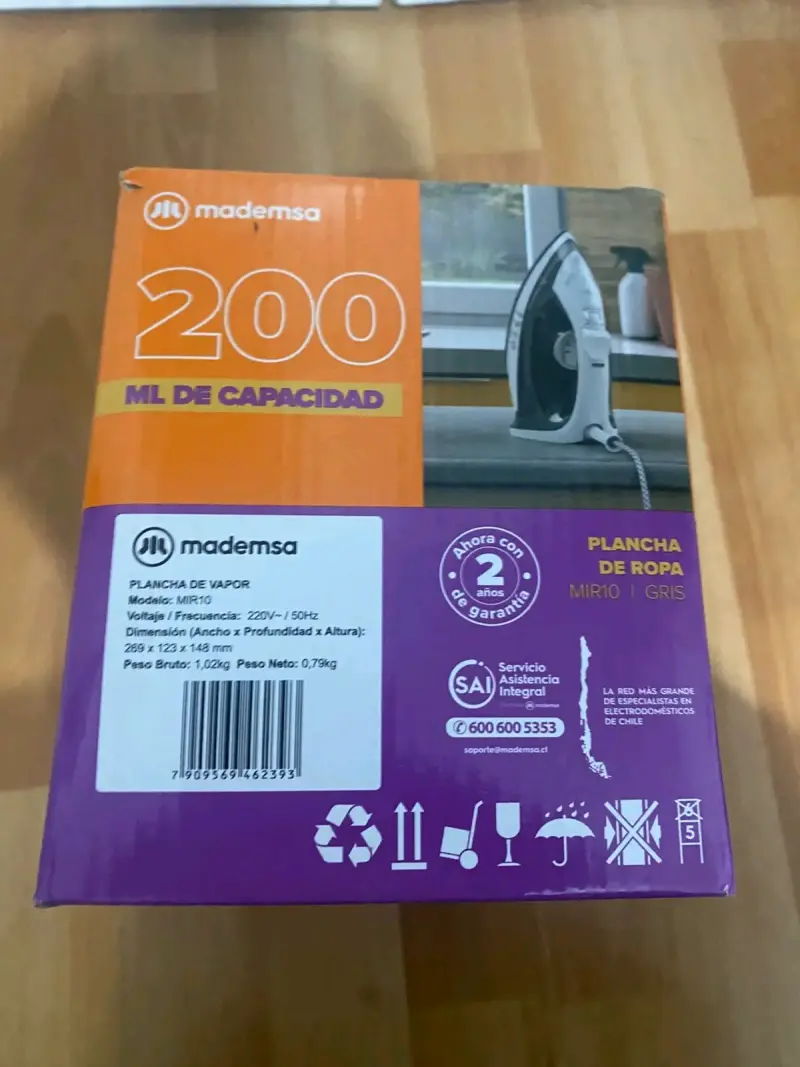 Plancha de ropa Mademsa MIR10 con vapor - 3