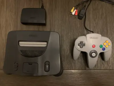Consola Nintendo 64 con Control y Cables - miniatura 1