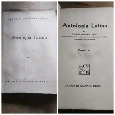 Libro Antología Latina de Agustín Millares Carlo - miniatura 1