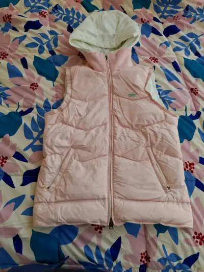 Chaqueta Reversible Nike Rosa y Blanco - miniatura 1