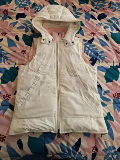 Chaqueta Reversible Nike Rosa y Blanco - miniatura 2