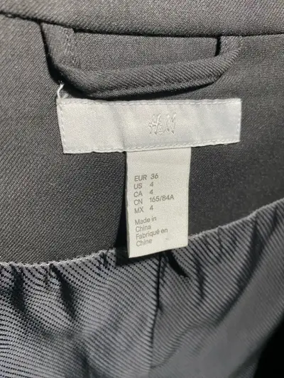 Blazer negro elegante para mujer H&M - miniatura 2