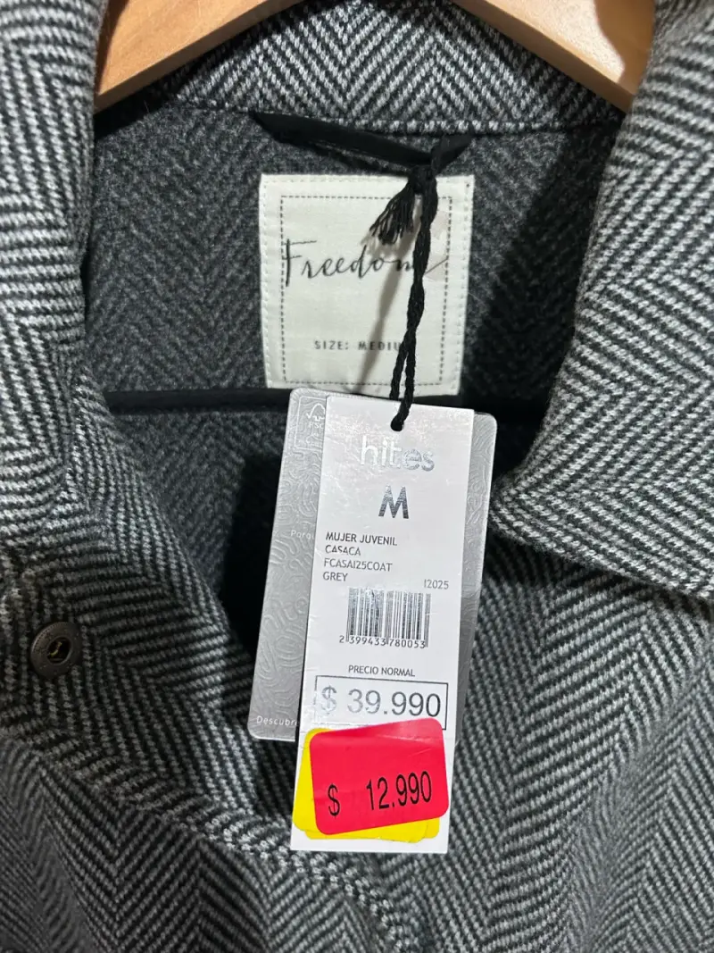 Chaqueta de pana beige para mujer - 6