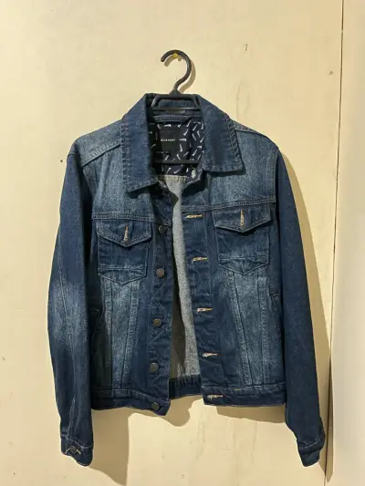 Chaqueta de mezclilla azul para mujer Basement - miniatura 1
