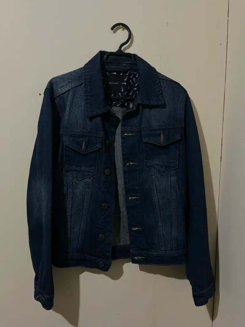Chaqueta de mezclilla azul para mujer Basement - 3