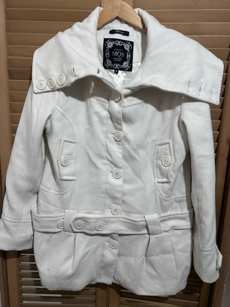 Abrigo de lana gris Freedom talla M - 6