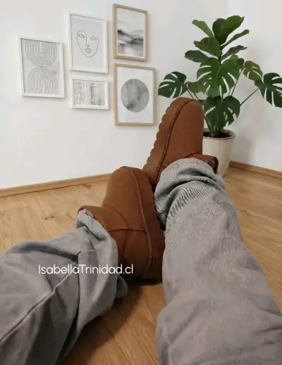 Botas de invierno marrones con forro interior - miniatura 1
