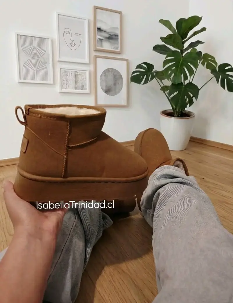 Botas de invierno marrones con forro interior - 2