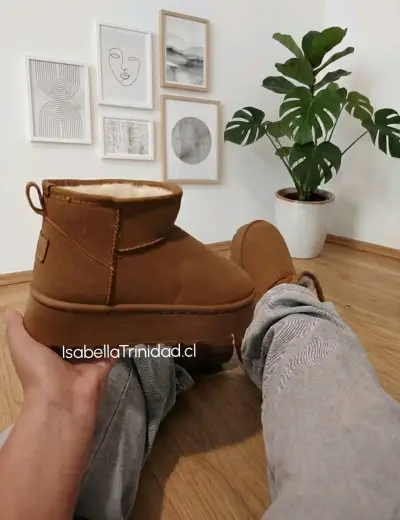 Botas de invierno marrones con forro interior - miniatura 2