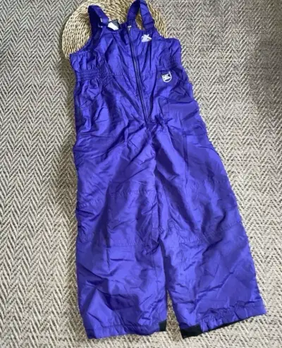 Enterito  de nieve infantil morado impermeable - miniatura 1