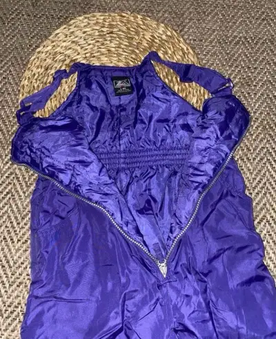 Enterito  de nieve infantil morado impermeable - miniatura 2