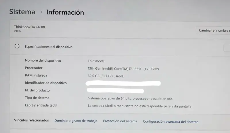 Laptop Lenovo ThinkPad X1 Carbon Intel i7 - 5