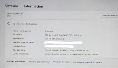 Laptop Lenovo ThinkPad X1 Carbon Intel i7 - miniatura 5