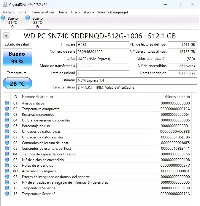 SSD M.2 NVMe 512GB Western Digital - 4