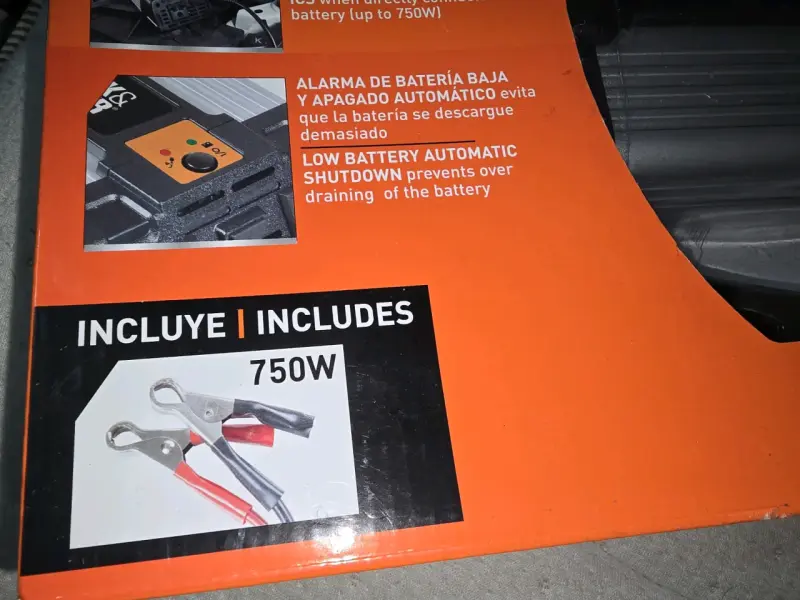 Inversor de Potencia Black & Decker 750W - 3