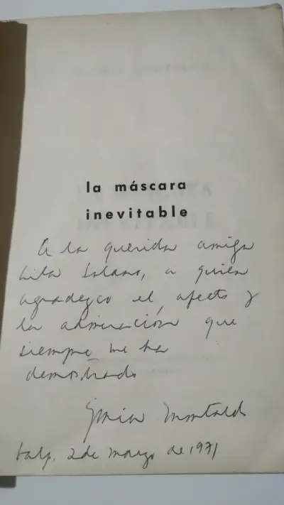 Libro 'La Máscara Inevitable' de Gloria Montaldo - miniatura 2