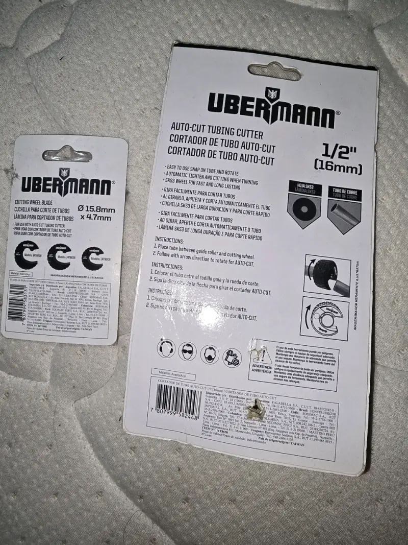 Cortador de Tubo Auto-Cut Ubermann 1/2" - 5