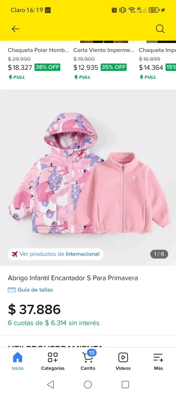 Chaqueta impermeable infantil H&M con diseño colorido - 5