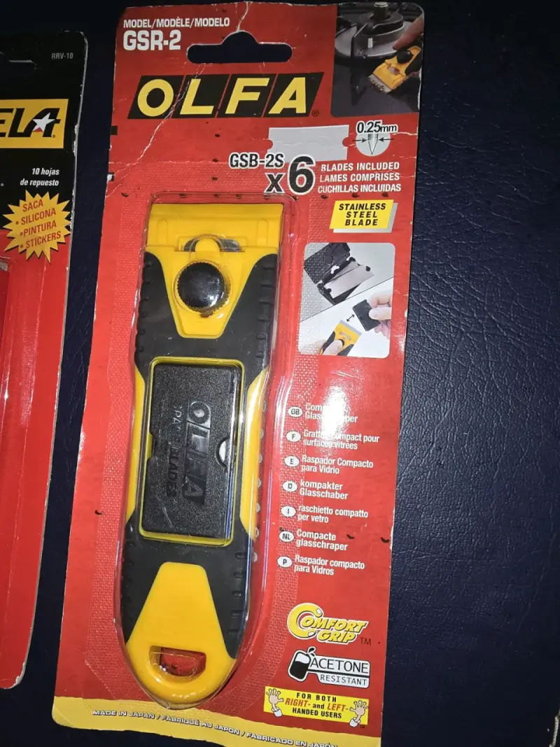 Raspador de Vidrio Olfa GSR-2 con Hojas  Repuesto - 2