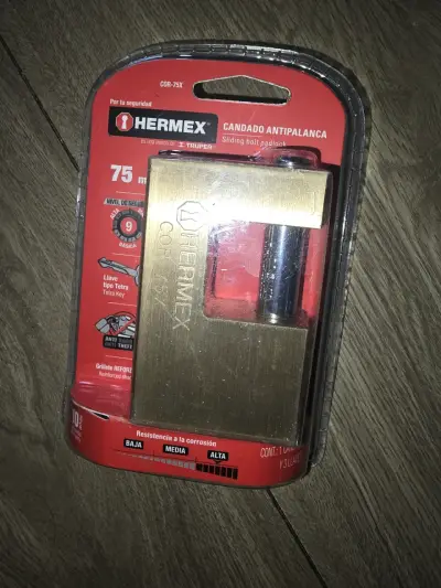 Candado Antipalanca Hermex 75 mm con Llaves - miniatura 1