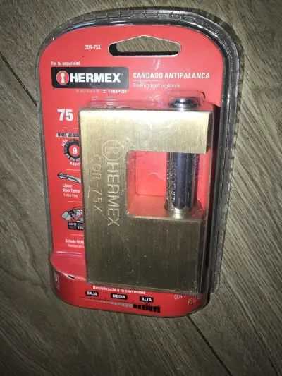 Candado Antipalanca Hermex 75 mm con Llaves - miniatura 3
