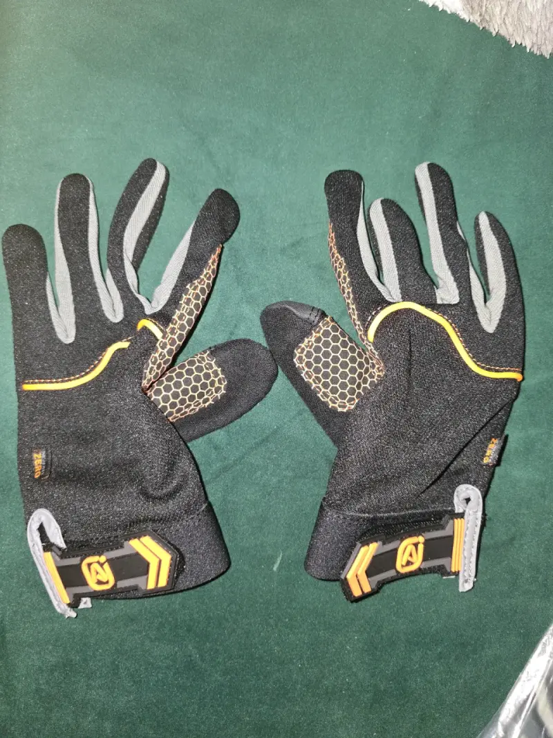 Guantes Activex de trabajo negros refuerzo naranja - 5