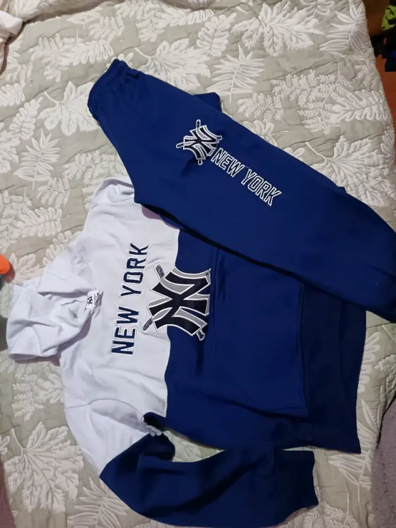 Conjunto deportivo New York azul y blanco - 2