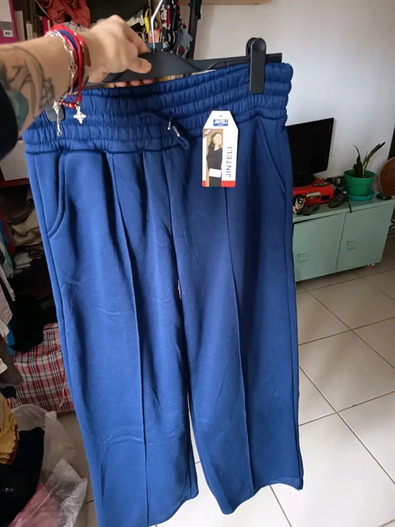 Pantalones deportivos burdeos con puntos blancos YLB - 3