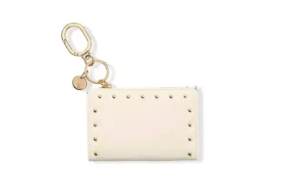 Tarjetero plegable con llavero blanco Victoria's Secret - miniatura 2