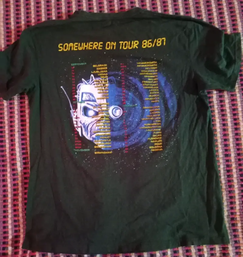 Polera Iron Maiden Tour 86/87 Talla L - 2