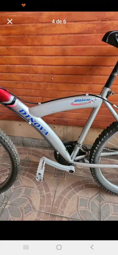 Bicicleta lahsen Dinova de Montaña Gris - miniatura 4