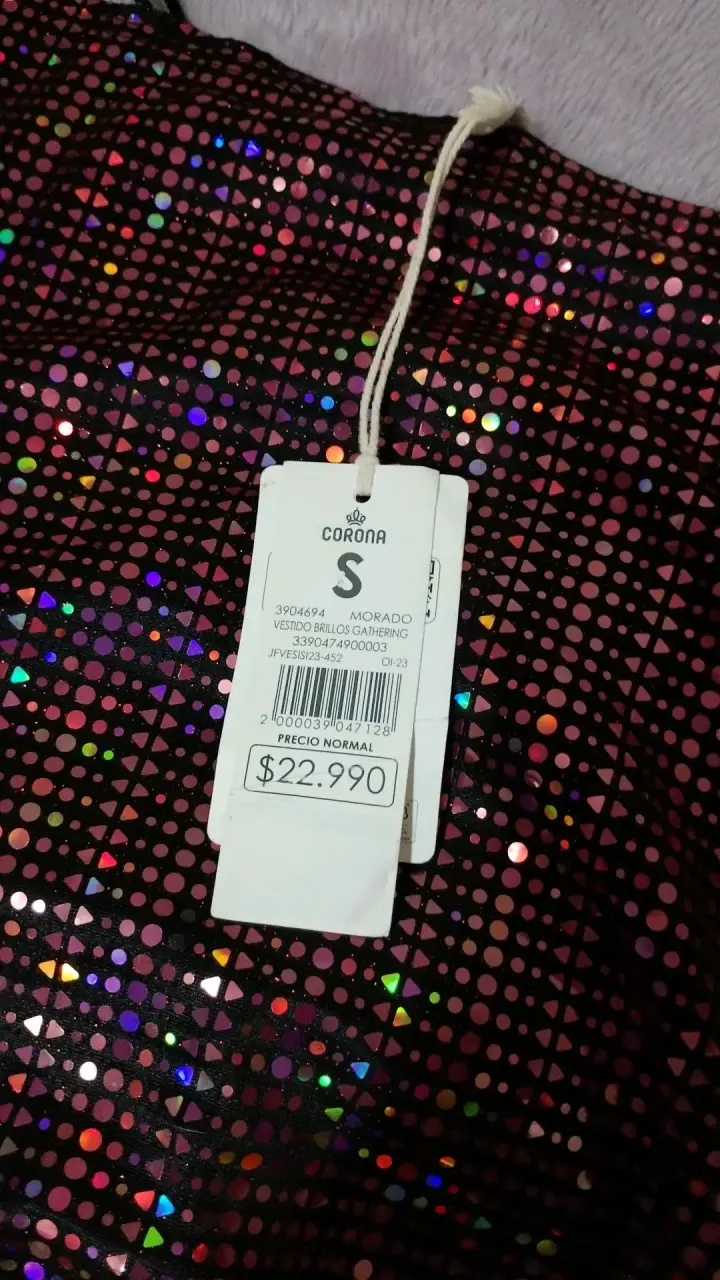 Vestido corto de lentejuelas brillante - 2