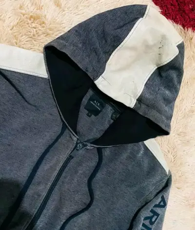 Polerón con capucha Armani Exchange gris - miniatura 2