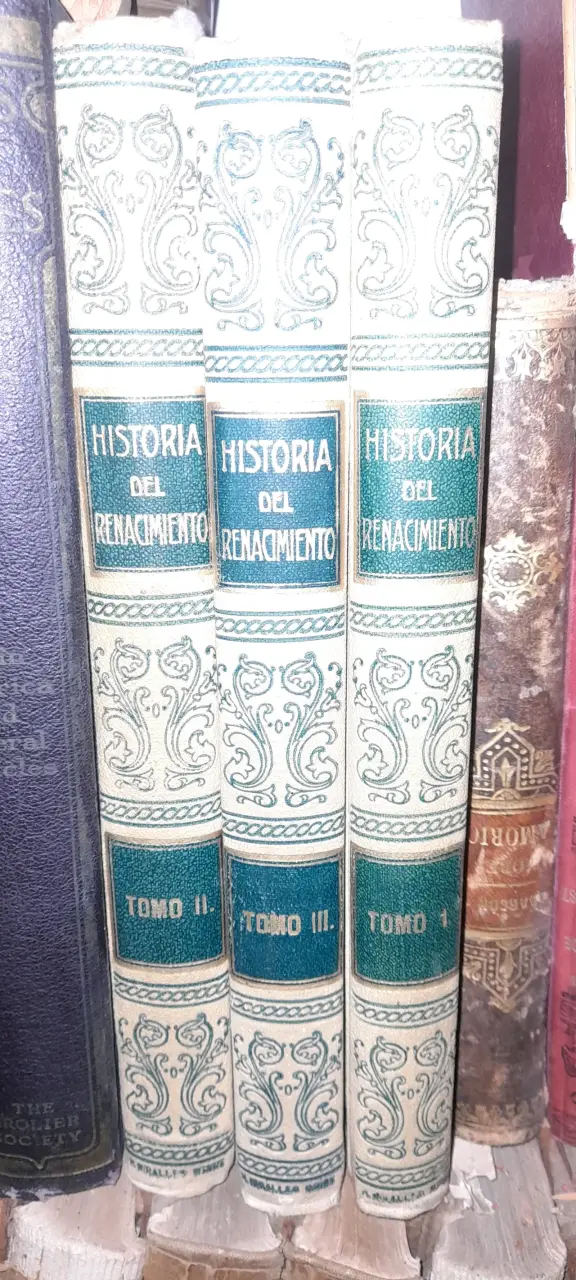 Colección de libros Historia del Renacimiento Tomos I-III