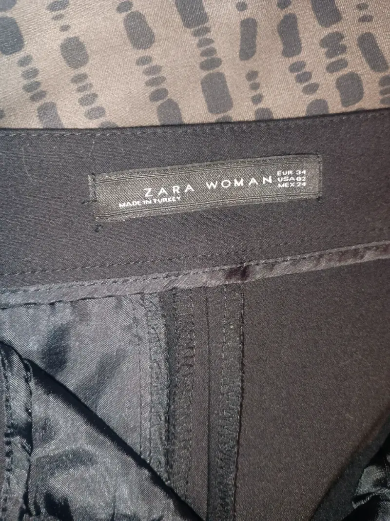 Pantalones negros Zara Woman talla 34 - 2