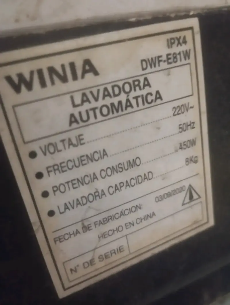 Lavadora automática Winia 8 kg con Wind Dry - 6
